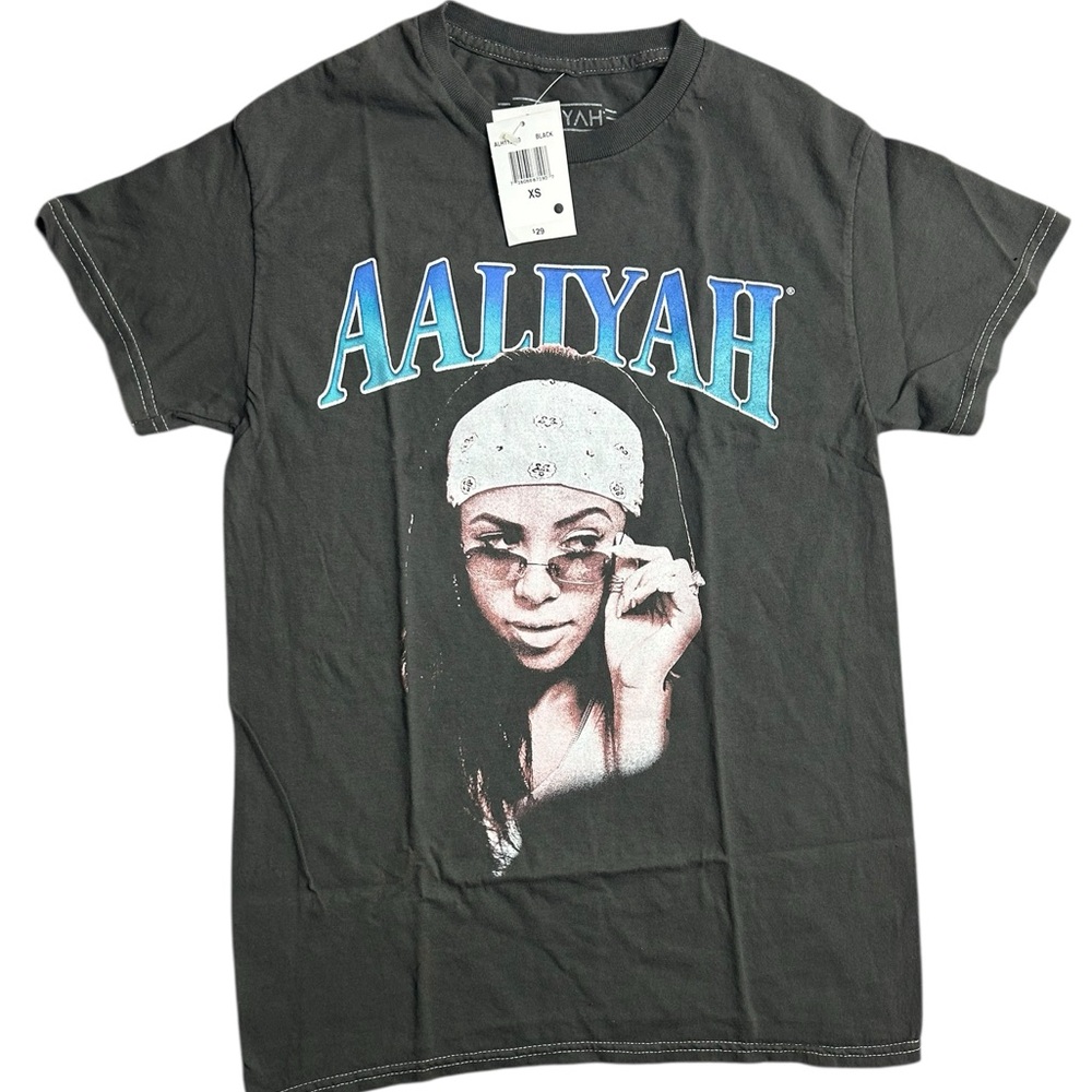 Aaliyah Graphic T-Shirt Black XS – Vintage Style‎ R&B Legend Tee – NWT